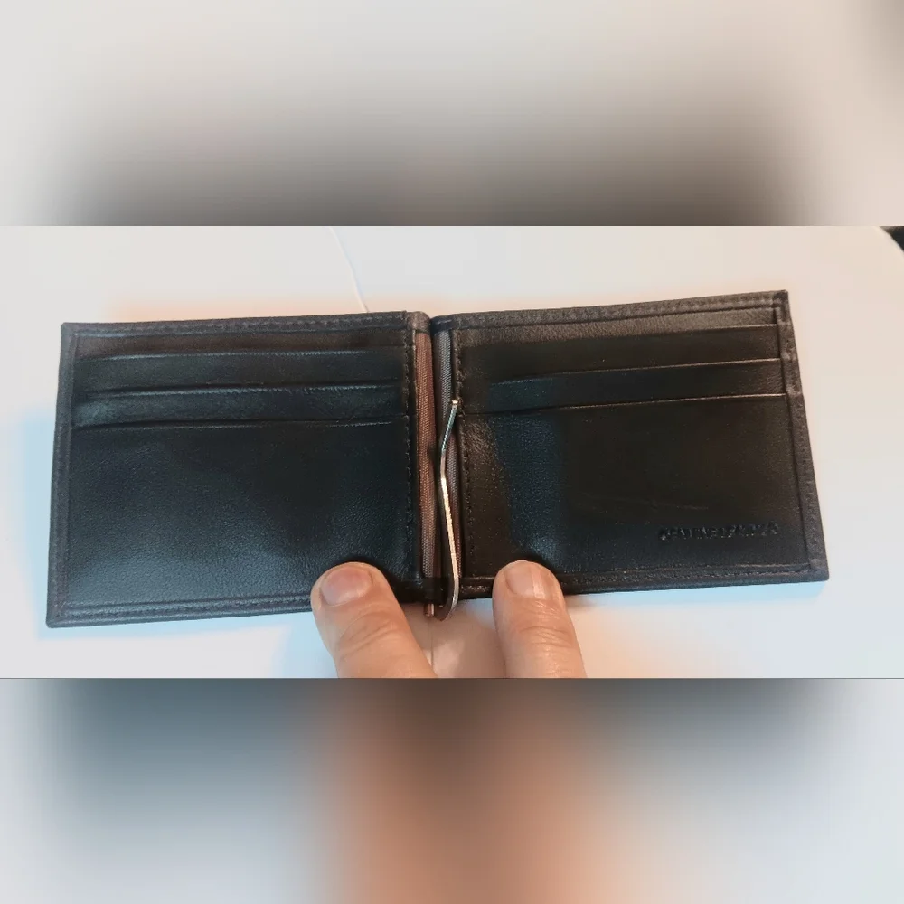 ROLFS Money Clip Wallet, Brown